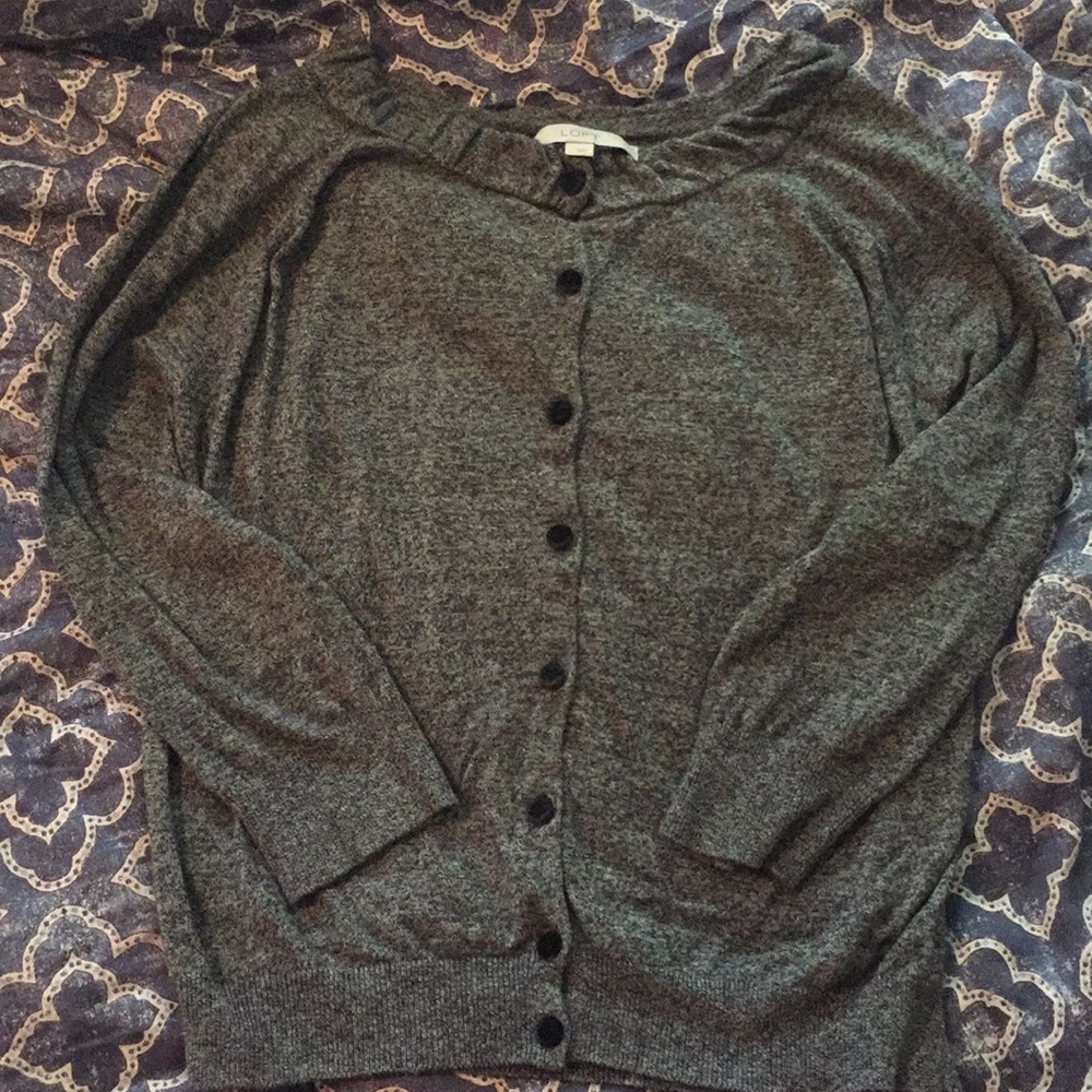 Gray Loft cardigan